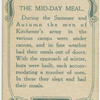 The middaty meal.