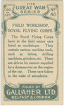 Field workshop Royal Flying Corps.