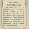Portable search-light.