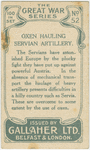 Oxen hauling Servian artllery.