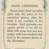 Hand grenades.