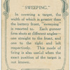 "Sweeping."