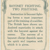 Bayonet fighting. Two positions.