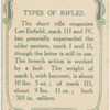 Types of rifles.