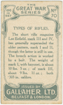 Types of rifles.
