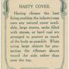 Hasty cover.