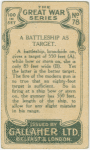 A battleship as target.