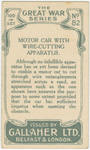 Motor car with wire-cutting apparatus.