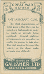 Anti-aircraft gun.