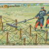 Rake for tearing down barbed wire entanglements.