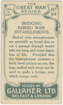 Bridging barbed wine entanglements.