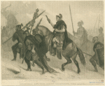 Hannibal and his army crossing the Alps