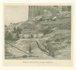 Work of excavation on the Acropolis