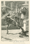 Adrammelech and Sharezer escaping after murdering their father, Sennacherib