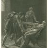 Orestes and Hermione, illustration from Act 5, Scene 3  of "Andromaque" by Jean Racine