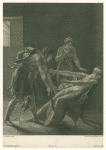 Orestes and Hermione, illustration from Act 5, Scene 3  of "Andromaque" by Jean Racine