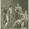 Orestes and Pyrrhus, illustration from Act I, Scene 2 of "Andromaque" by Jean Racine