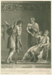 Orestes and Pyrrhus, illustration from Act I, Scene 2 of "Andromaque" by Jean Racine