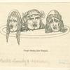Tragic masks, from Pompeii