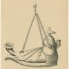 Lampe romaine, du temps de Juvénal, d'après Balduinus ; Semelle ou dessous de la même lampe