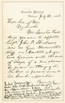 To Secretary of War requesting appointment of John P. Sherburne as Assistant Adjutant General