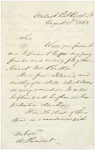 Autograph endorsement signed on verso of letter to Lincoln from Rear Admiral S. F. Dupont