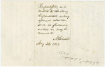 Autograph endorsement signed on verso of letter to Lincoln from Rear Admiral S. F. Dupont