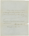 Warrant for the pardon of Peter Snyder