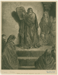 Ezra, the priest, reading the Law