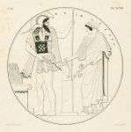 Mars and Hebe on either side of a cippus