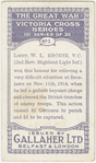 Lieut. W. L. Brodie,  V.C.