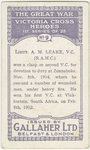 Lieut. A.M. Leake, V.C.