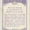 Pte. J. Mackenzie, V.C.