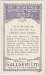 Pte. J. Mackenzie, V.C.
