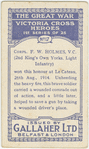Corpl F. W. Holmes, V.C.