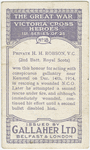 Pt. H.H. Robson, V.C.