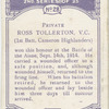 Pte. Ross Tollerton, V.C.