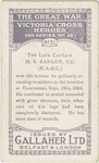 The late Captain H.S. Ranken, V.C.