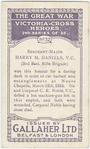 Sergeant-major Harry M. Daniels, V.C.