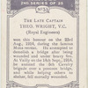 The late Captain Theo. Wright, V.C.