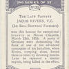 The late Private Jacob Rivers, V.C.
