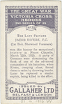 The late Private Jacob Rivers, V.C.