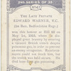 The late Private Edward Warner, V.C.