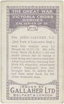 Pte. John Caffrey, V. C.