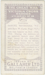 Corporal Samuel Meekosha, V.C.