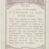 Lieut.-Commander E. C. Cookson, V.C., D.S.O.
