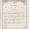 Lieut. Geo. A. Maling, V.C., M.B.