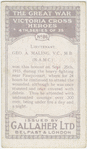 Lieut. Geo. A. Maling, V.C., M.B.