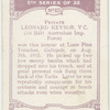 Priavte Leonard Keysor, V.C.