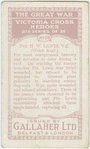 Pte. Hebert W. Lewis, V.C.